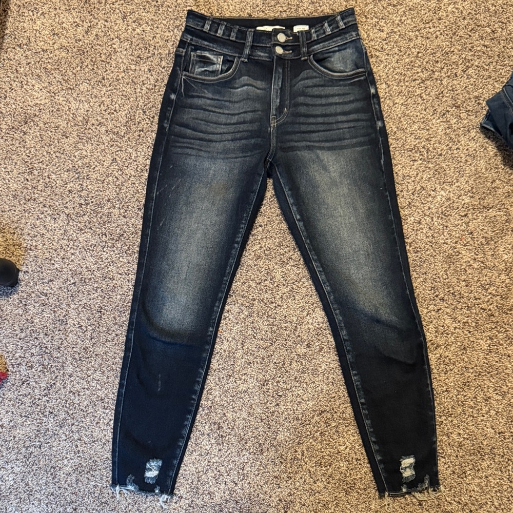KanCan Women's Faded Skinny Jeans